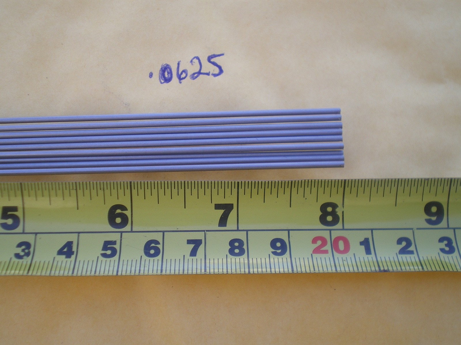 100 PCS. STAINLESS STEEL STRAIGHT LURE SHAFT WIRE FORM .0625 (1/16″) X 8″
