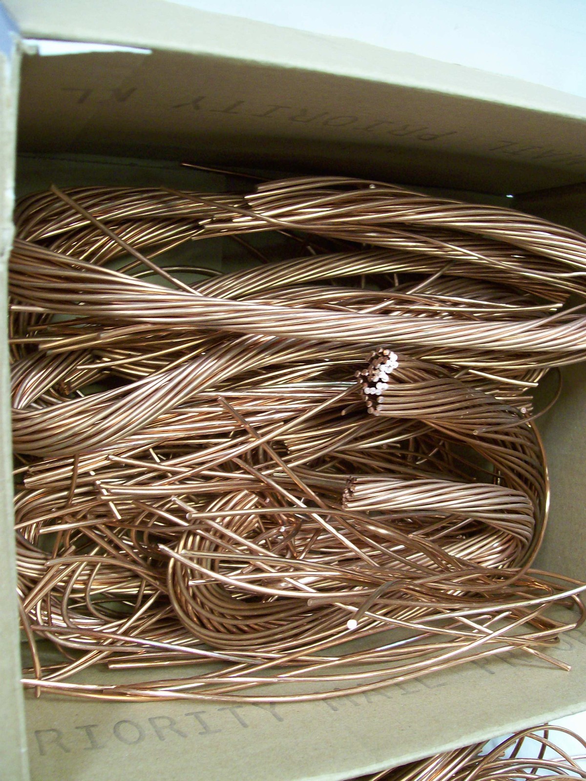 20 Lbs 20lbs Scrap #1 Bright Stripped Bare Copper Wire Metal Craft Melt Material