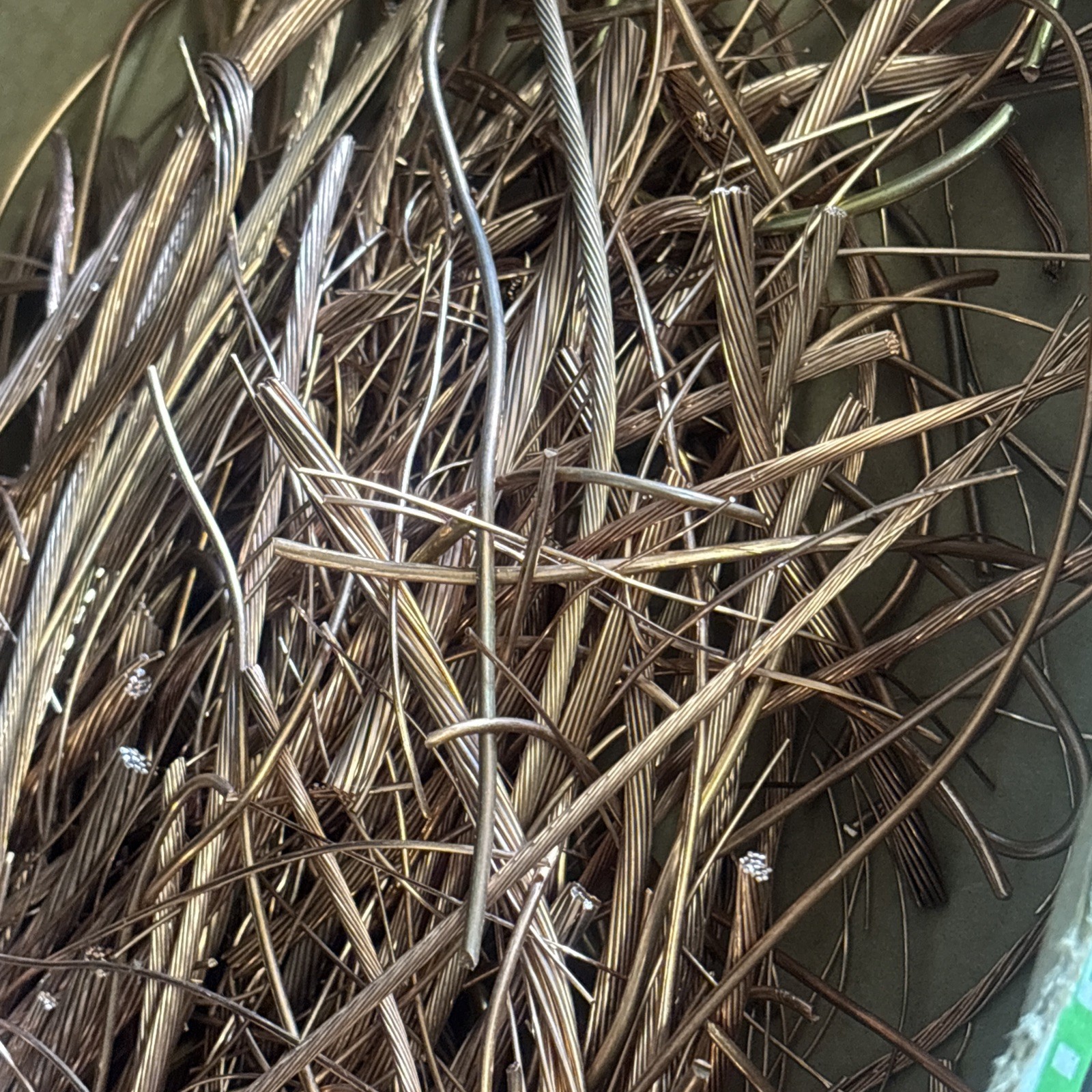 1 Lb Scrap Bare Bright Shiny Copper Wire Metal Bullion Melt Craft Free Shipping
