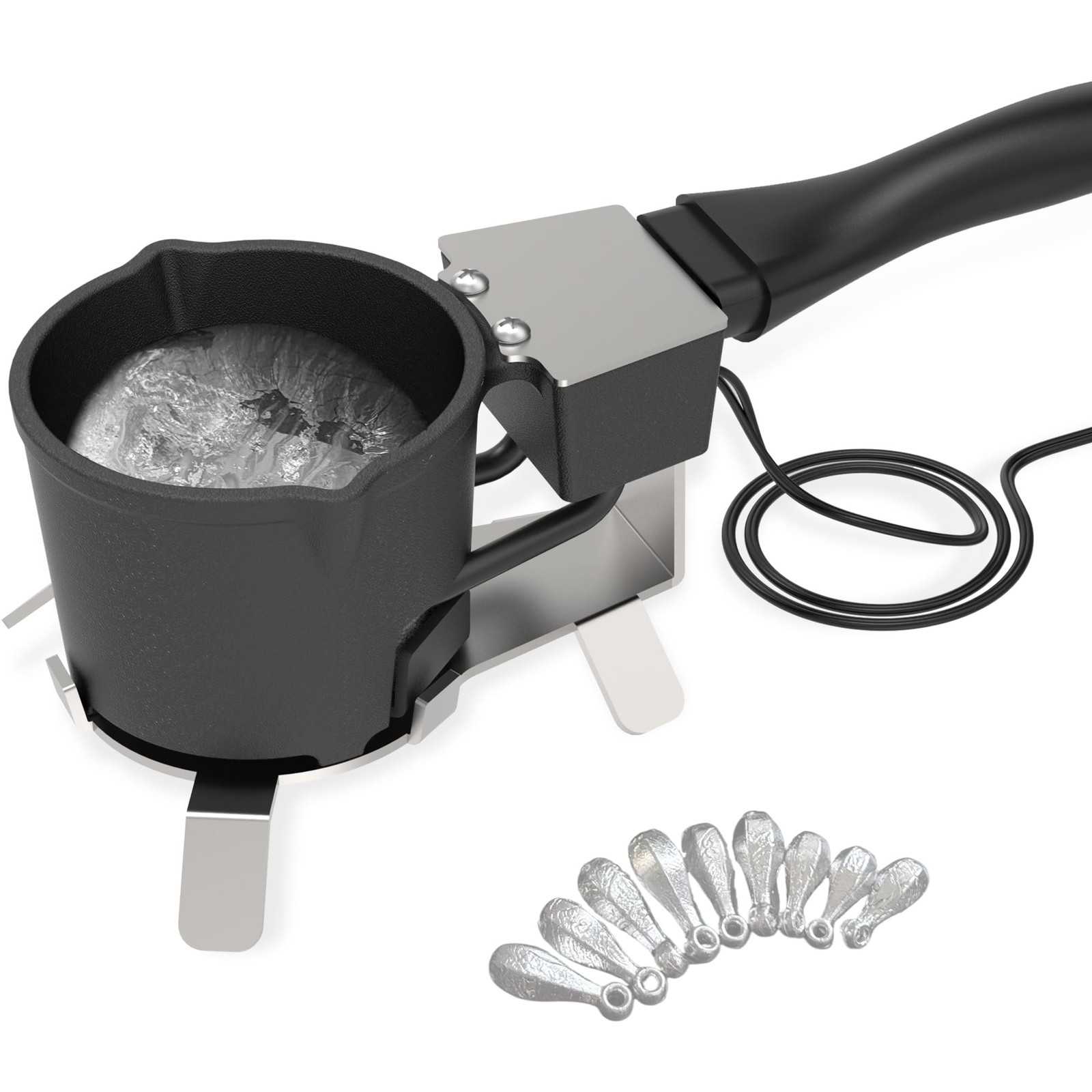 Electric Lead Melting Pot, 5lb Capacity Metal Smelter for Fishing Weights & Bull