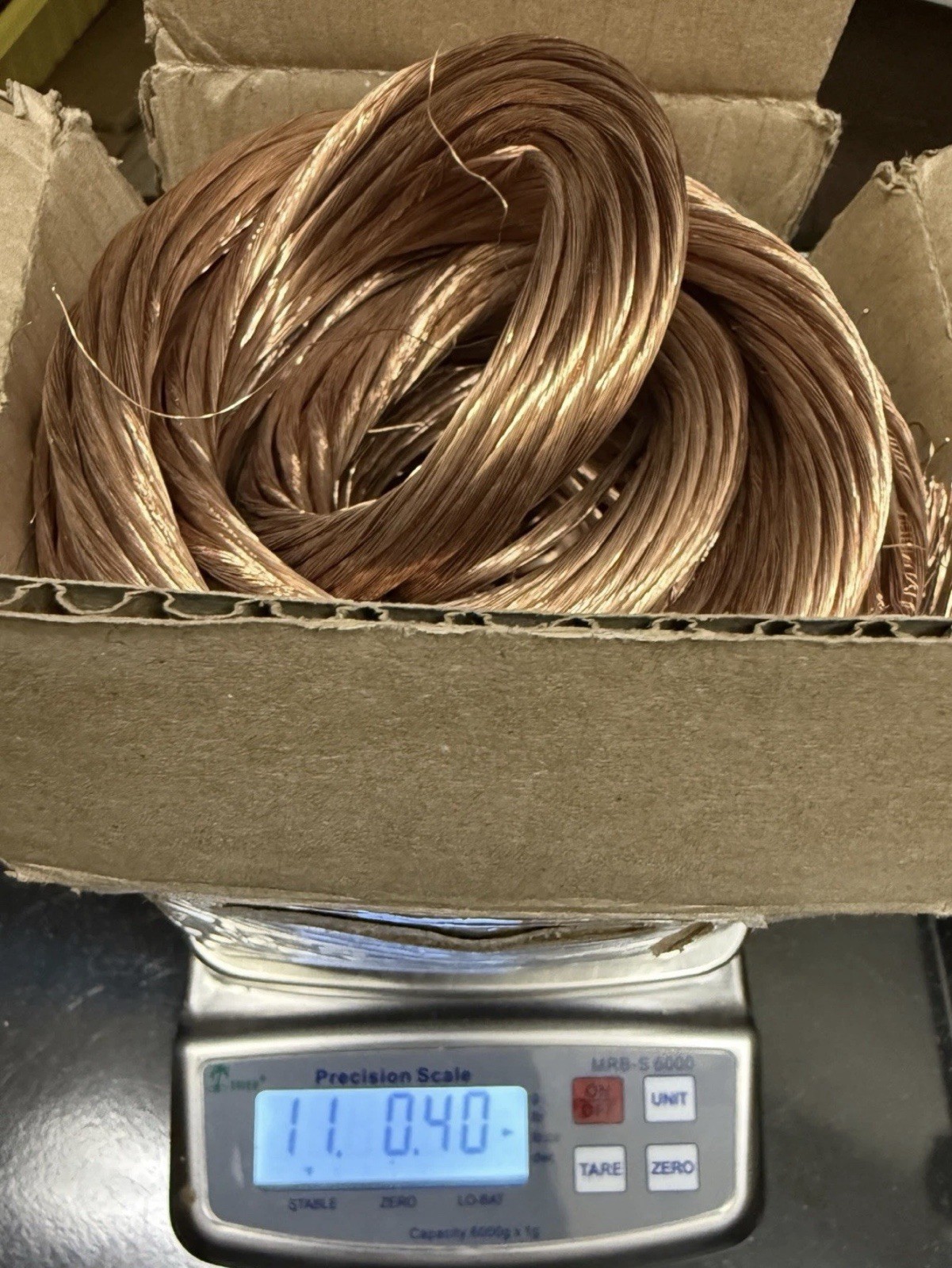 11LB Copper Wire scrap 99%
