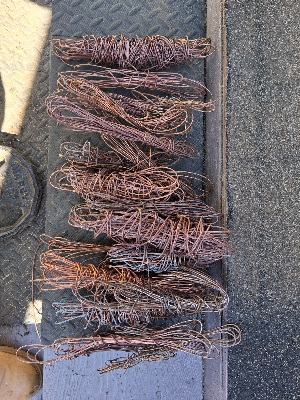 11 lbs Scrap Bare #1 Red Copper solid core wire metal melt crafts
