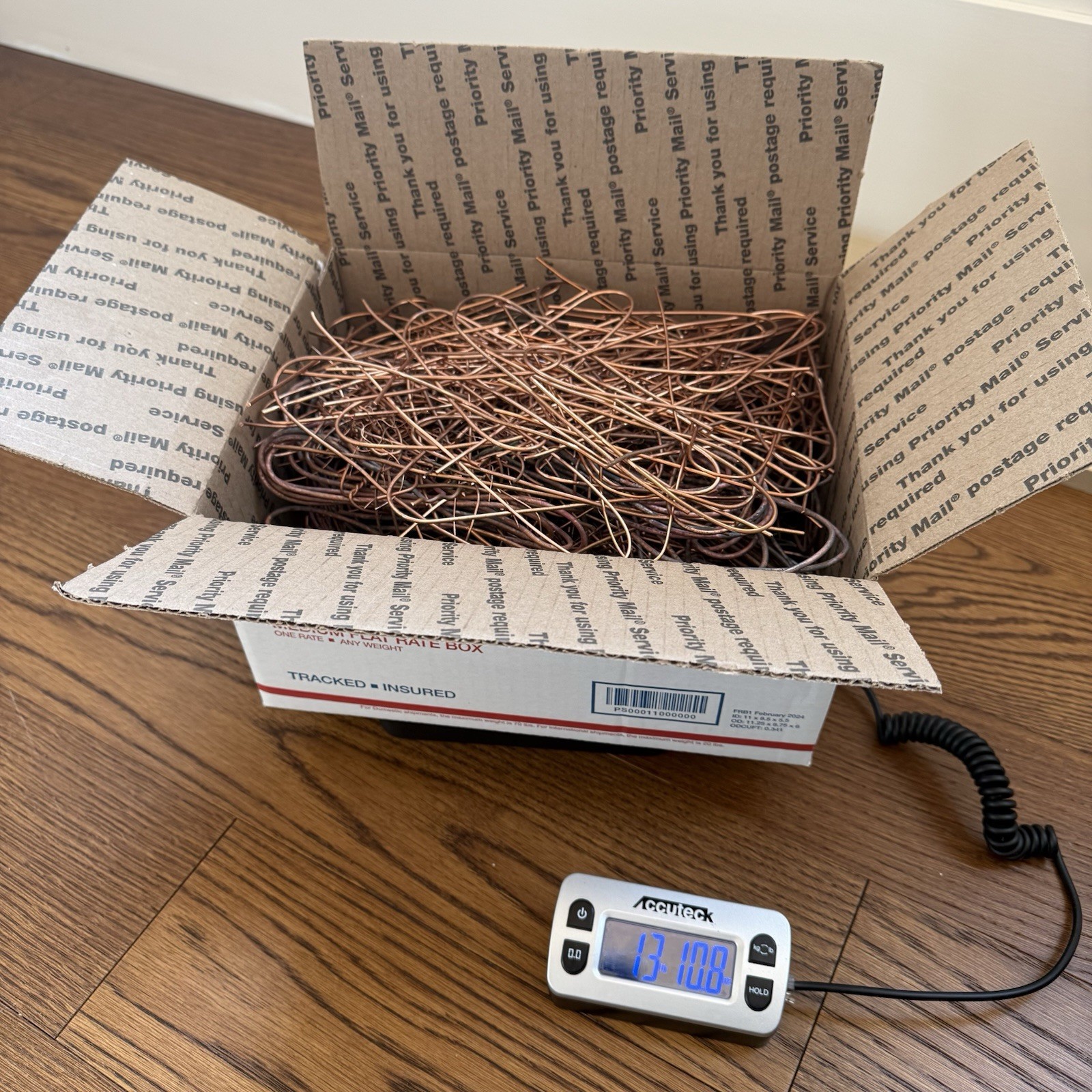 Scrap Copper Wire Cable Lot 13 Pounds Melting Metal Recycling