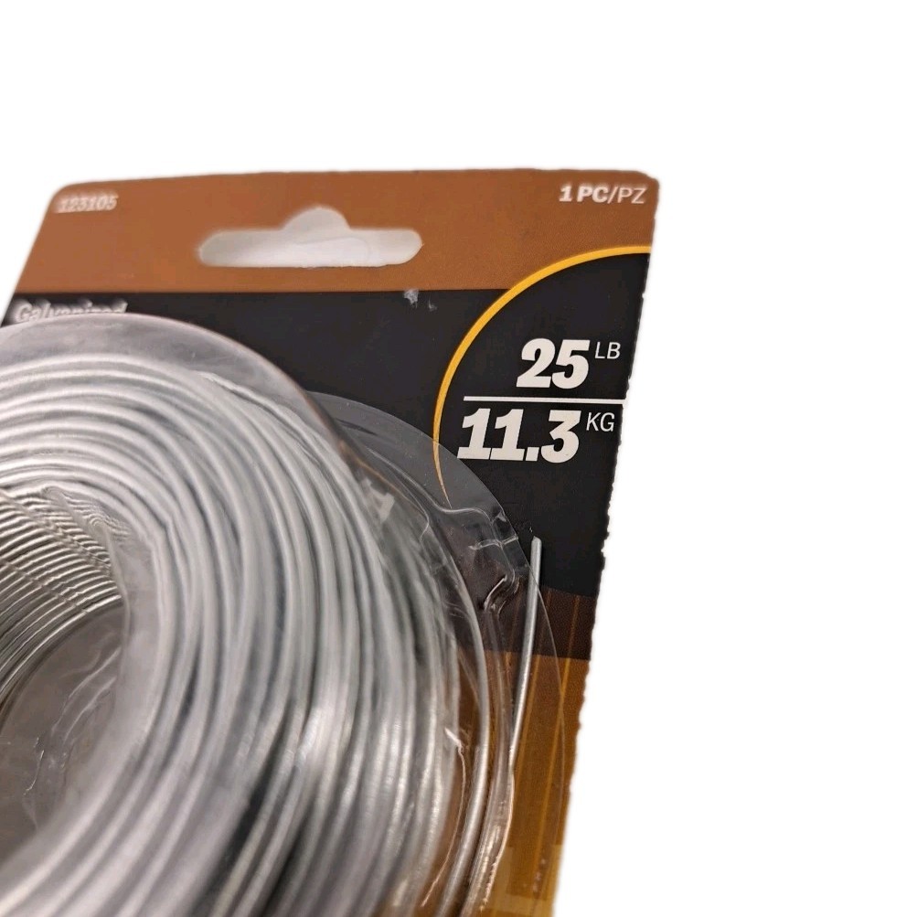 Hillman Galvanized Steel Wire Alligator Clip Test Lead Ground Cable Electrical