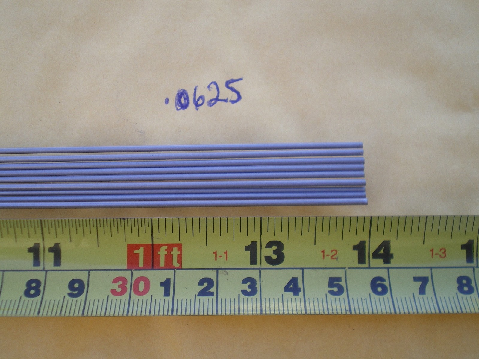 30 PCS. STAINLESS STEEL STRAIGHT LURE SHAFT WIRE FORM .0625 (1/16″) X 14″