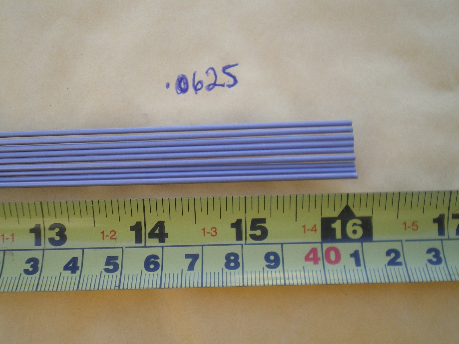 20 PCS. STAINLESS STEEL STRAIGHT LURE SHAFT WIRE FORM .0625 (1/16″) X 16″