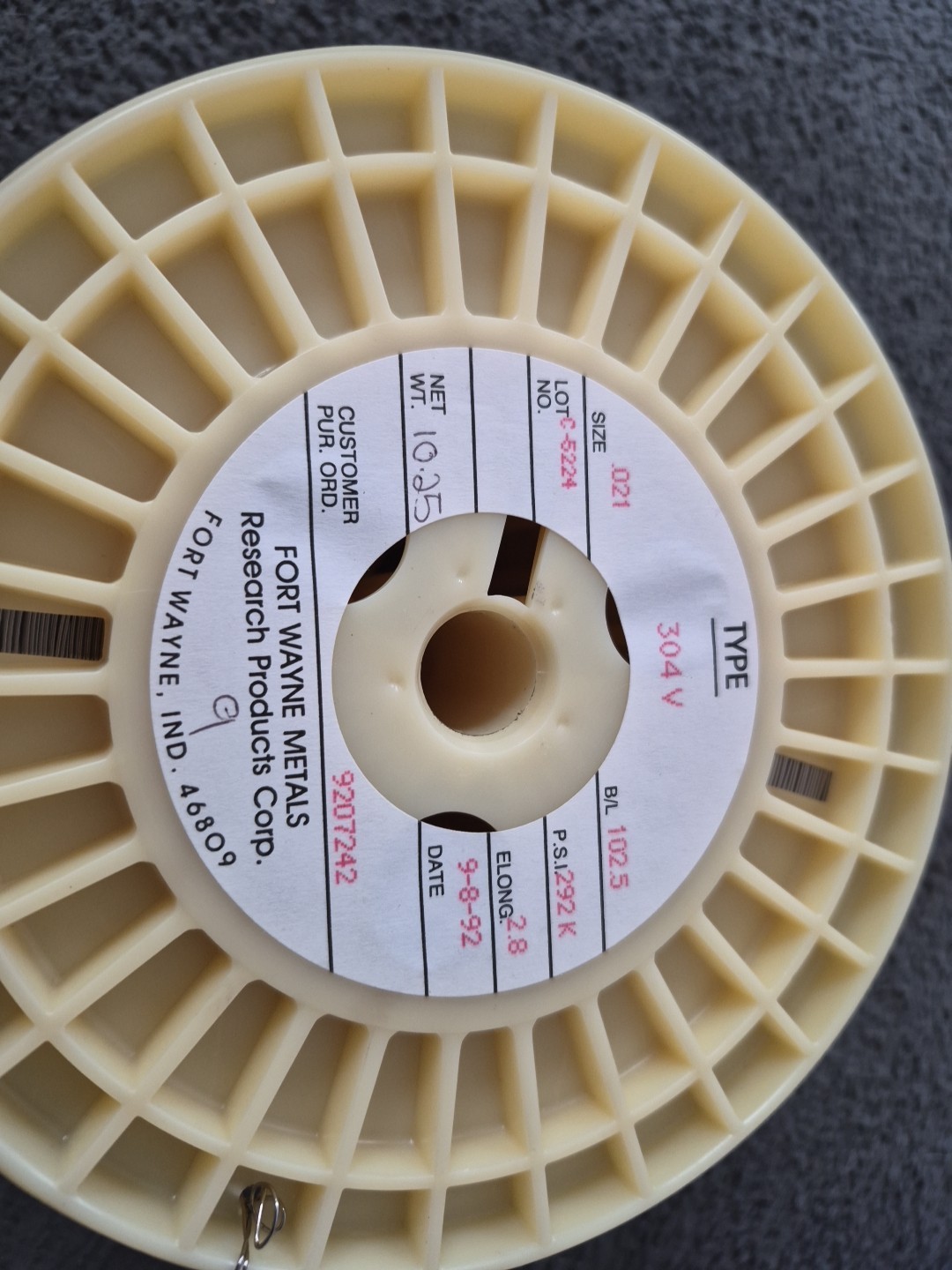 Fort Wayne Metals 304V Stainless Steel Wire .021