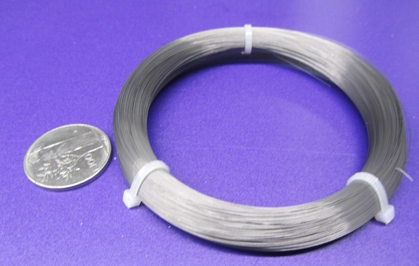 C1080 Carbon Steel Music Wire, Phosphate Coated, .008″ Dia. x 1/4 lb Coil